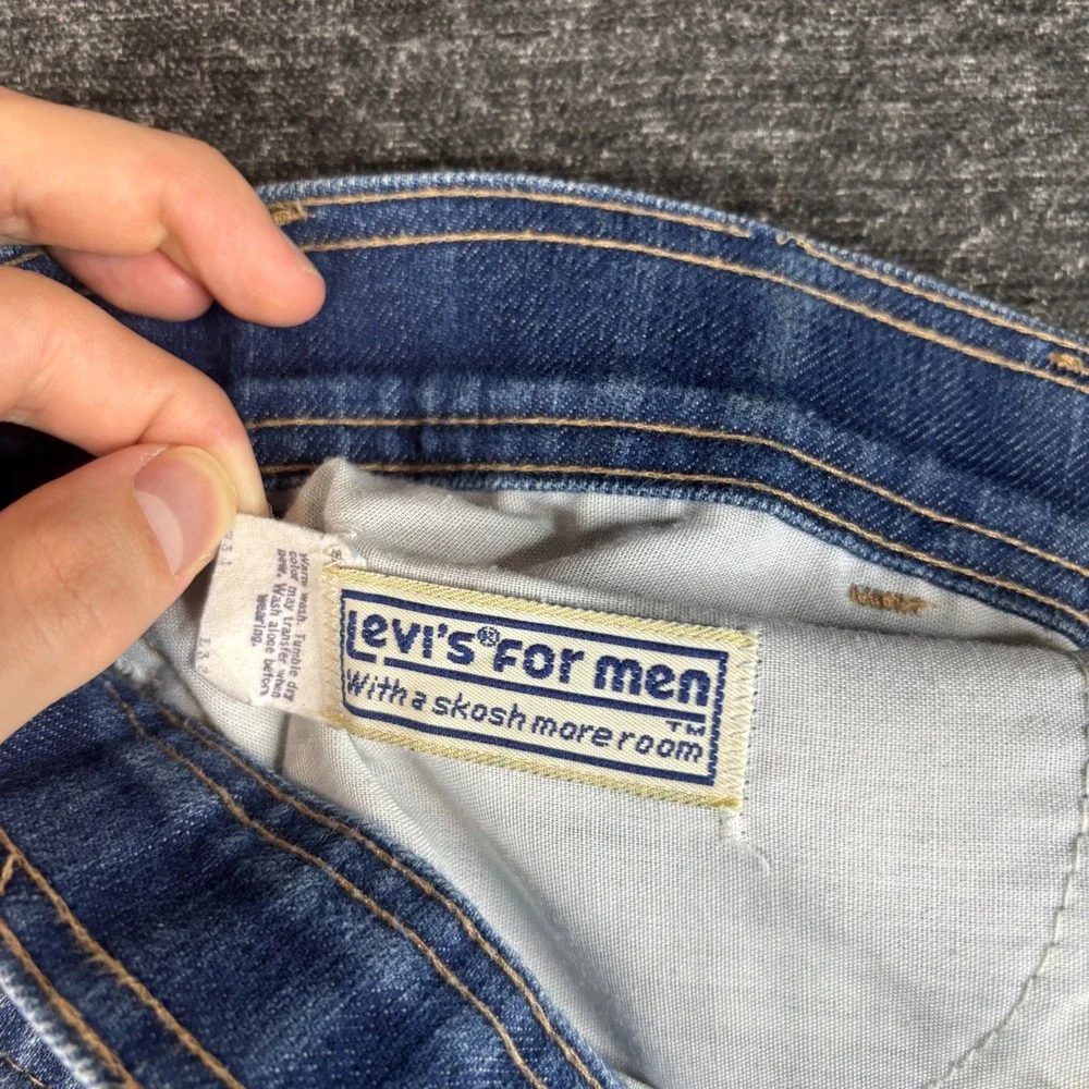 Vintage Levi's For Men Skosh More Room Orange Tab Jeans Blue 34x29 Streetwear